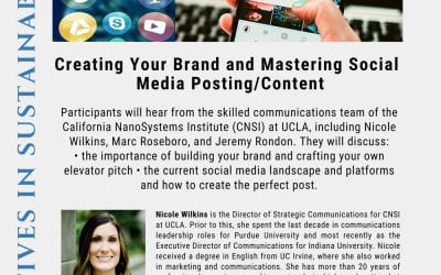 Narratives in Sustainability (NIS) – Creating Your Brand and Social Media